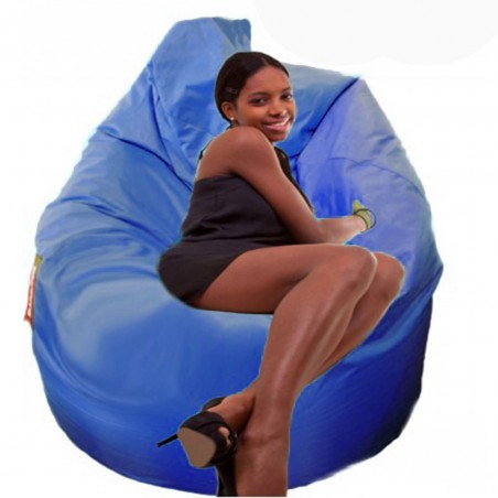 Pouf géant forme poire couleur