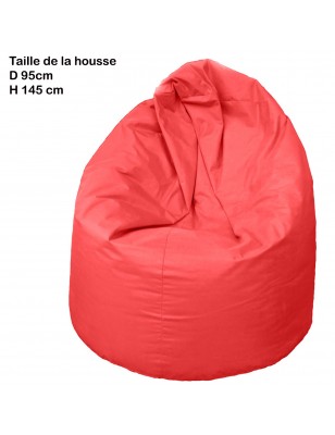 Pouf géant forme poire couleur