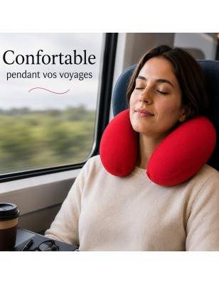 Coussin 2 en 1 version cervical confortable pour tous vos déplacements