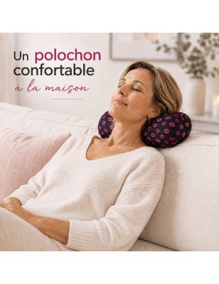 Polochon black bisous  confortable pour se détendre à la maison.