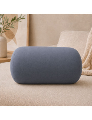 Poloch’ uni BigBao gris – coussin microbilles 30 × 18 cm