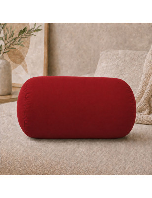 Poloch’ uni BigBao prune – coussin microbilles 30 × 18 cm