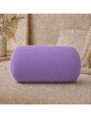 Poloch’ uni BigBao violet – coussin microbilles 30 × 18 cm