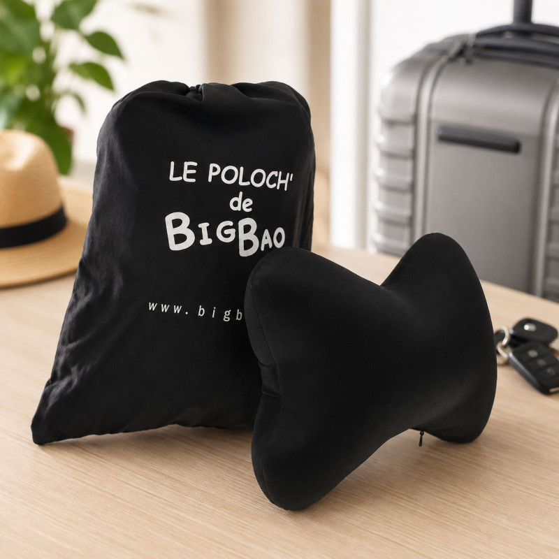 Poloch’ OS Cale nuque noir avec sac de transport – BIGBAO