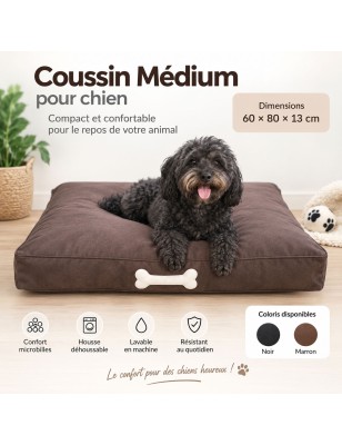 Coussin confort microbilles pour chien BIGBAO