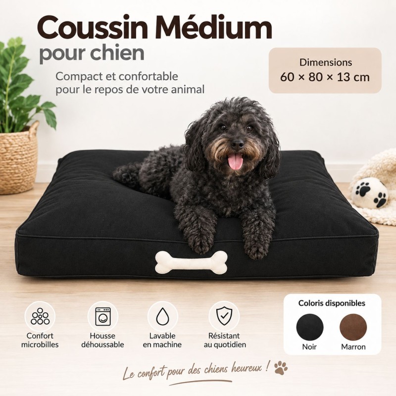 Coussin confort microbilles pour chien BIGBAO Coussin confort microbilles pour chien BIGBAO