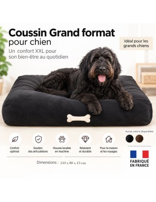 Coussin confort microbilles pour chien BIGBAO