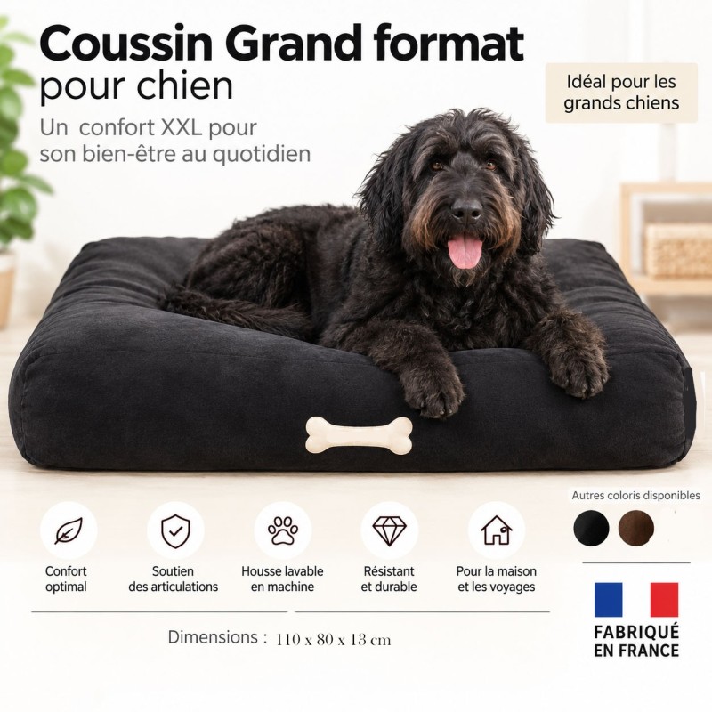 Coussin confort microbilles pour chien BIGBAO Coussin confort microbilles pour chien BIGBAO