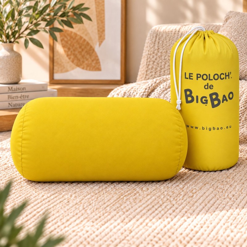 Poloch’ unis BigBao Coussin microbilles 30 × 18 cm Poloch’ unis BigBao Coussin microbilles 30 × 18 cm