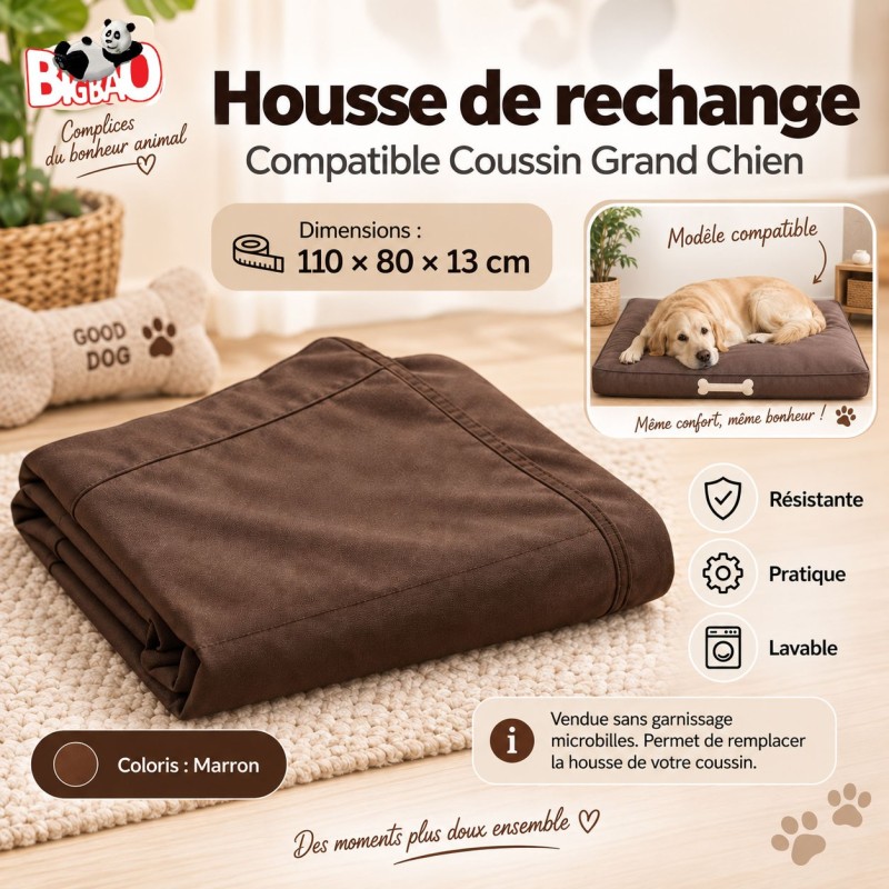 Housse de rechange pour coussins chien BIGBAO