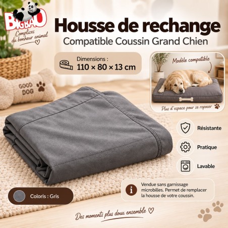 Housse de rechange pour coussins chien BIGBAO