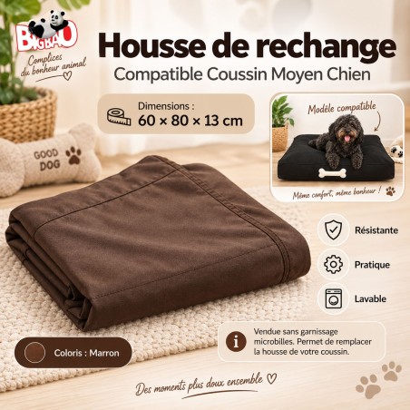 Housse de rechange pour coussins chien BIGBAO