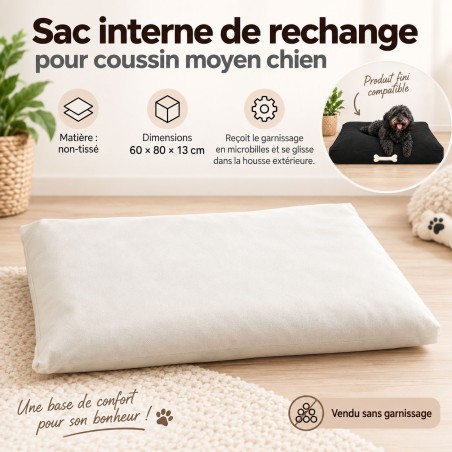 Sac interne de rechange pour coussins chien BIGBAO
