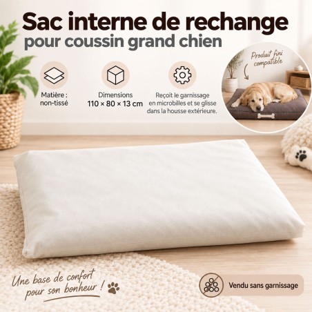 Sac interne de rechange pour coussins chien BIGBAO