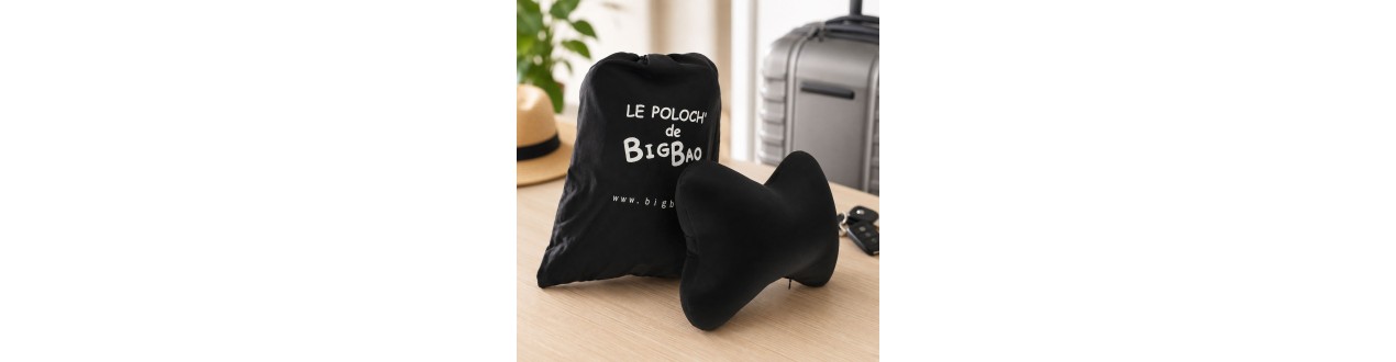 Cale-nuque BIGBAO – Coussin microbilles 35 × 25 × 13 cm