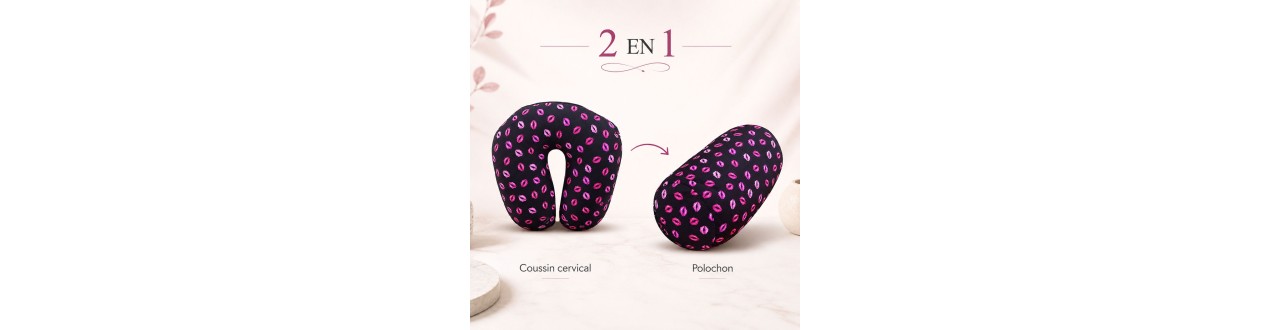 Poloch’ 2 en 1 BIGBAO – Coussin microbilles polyvalent